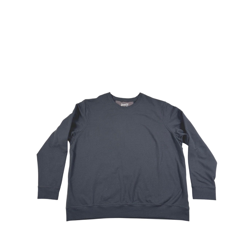 Duluth Trading Co Mens 2XL Relaxed Fit‎ Sweatshirt Black Cotton Modal Blend